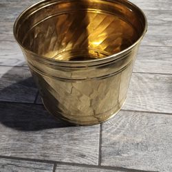 Large Hosley Brass planter / Bin 9x11