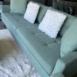 Teal 3pc Sofa Couch Set