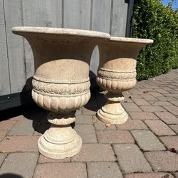 2 - Fiberglass Decorative Pots