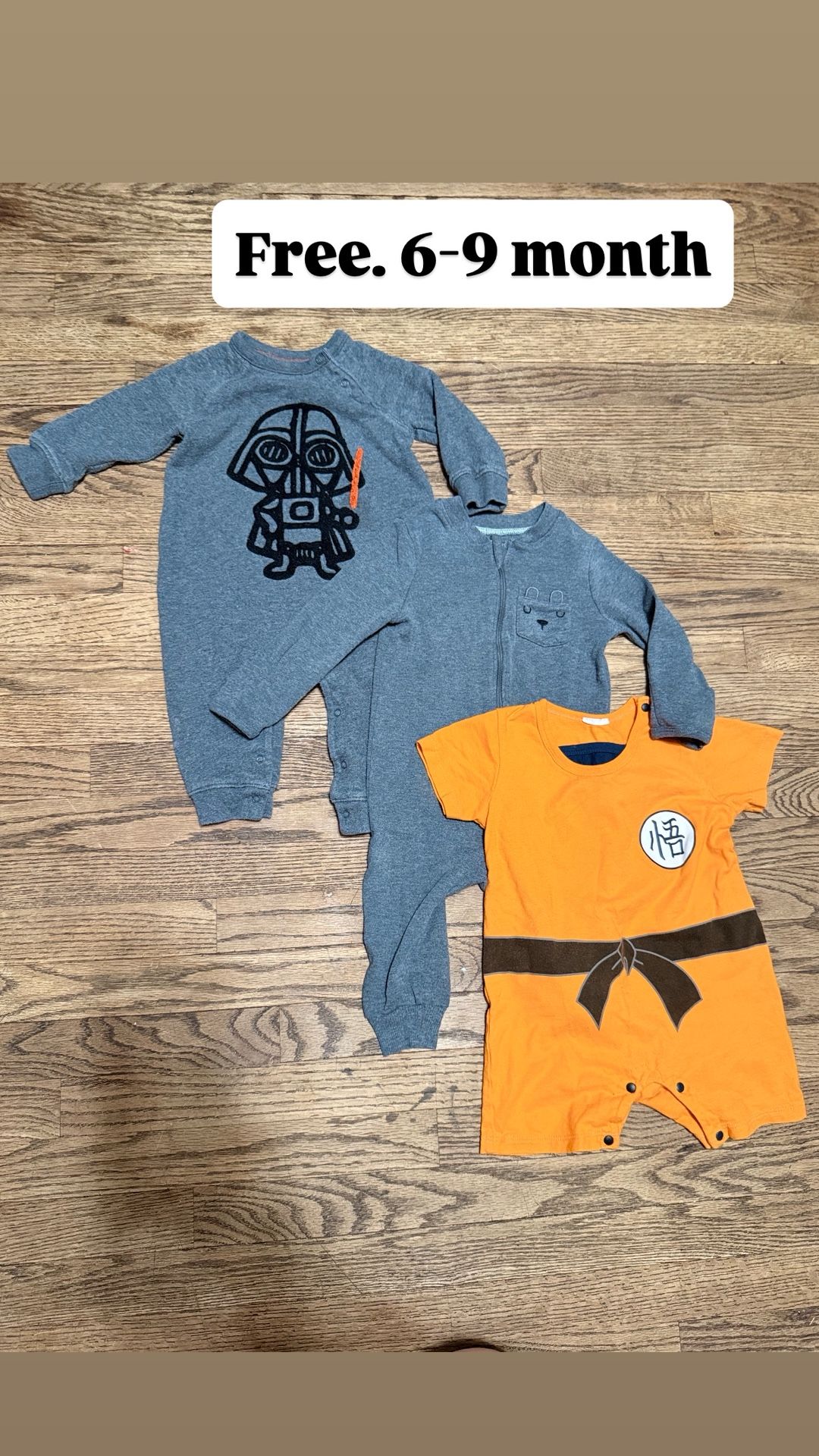 Free Baby Boy Clothes. 6-9 Months