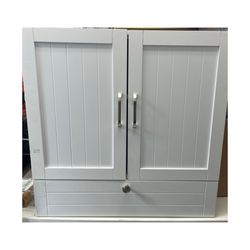 White Wall Shelf Kitchen Bathroom Cabinet