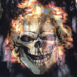 Lnew Skull Shower Curtain With Inner Liner And Metal Designer Hangers Only $20