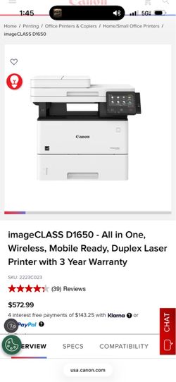 Cannon printer