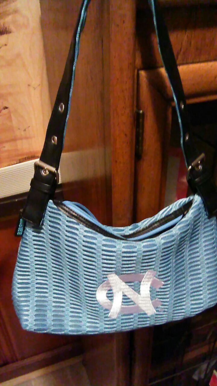 Women's purse North Carolina tarheel blue ladies handbag!!