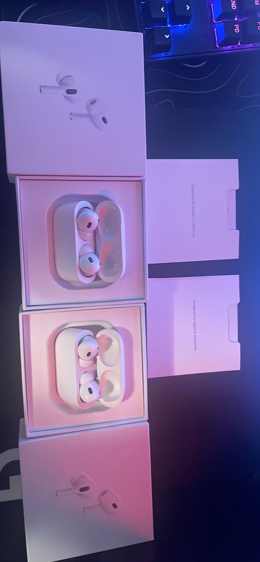 (2x)“Negotiable” Small bulk deal  of AirPods Pro Gen 2 Pro with Active Noise Cancellation 