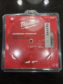 New Milwaukee 9” Diamond Blade