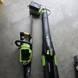 Greenworks 80v Blower And Chainsaw 
