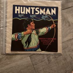 (3) Vintage Original Huntsman Brand Crate Label