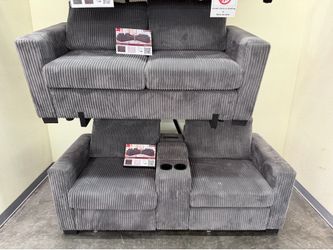 Gray Sofa & Loveseat