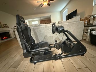 GTPlayer Racing Simulator Cockpit with Wheel, pedals and shifter