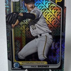 2024 Paul Skenes Silver Chrome Mojo  Refractor Card MINT+++ 