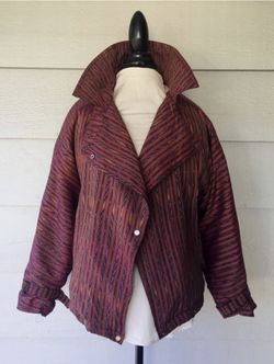 Women’s Thai Silk Bomber Jacket Vintage