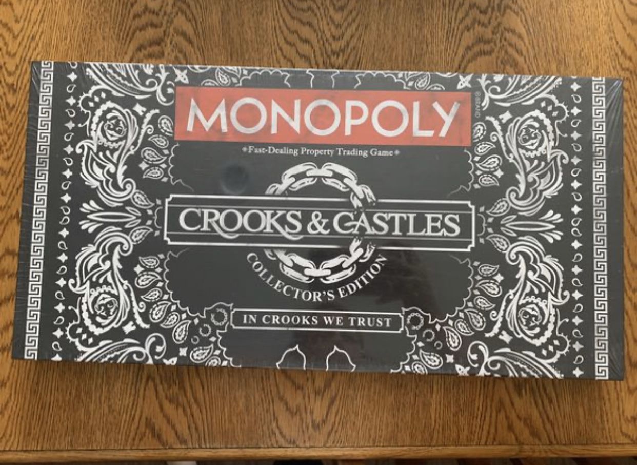 Monopoly Crooks & Castles board game.