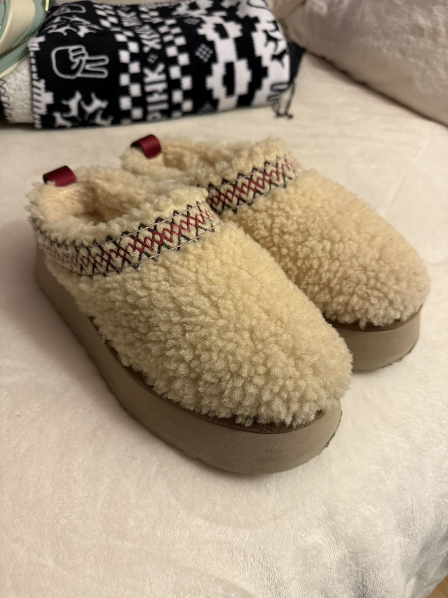 UGG Womens Tazz Braid Slipper 'Natural'