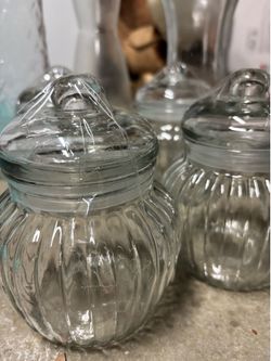 Glass jars with lids