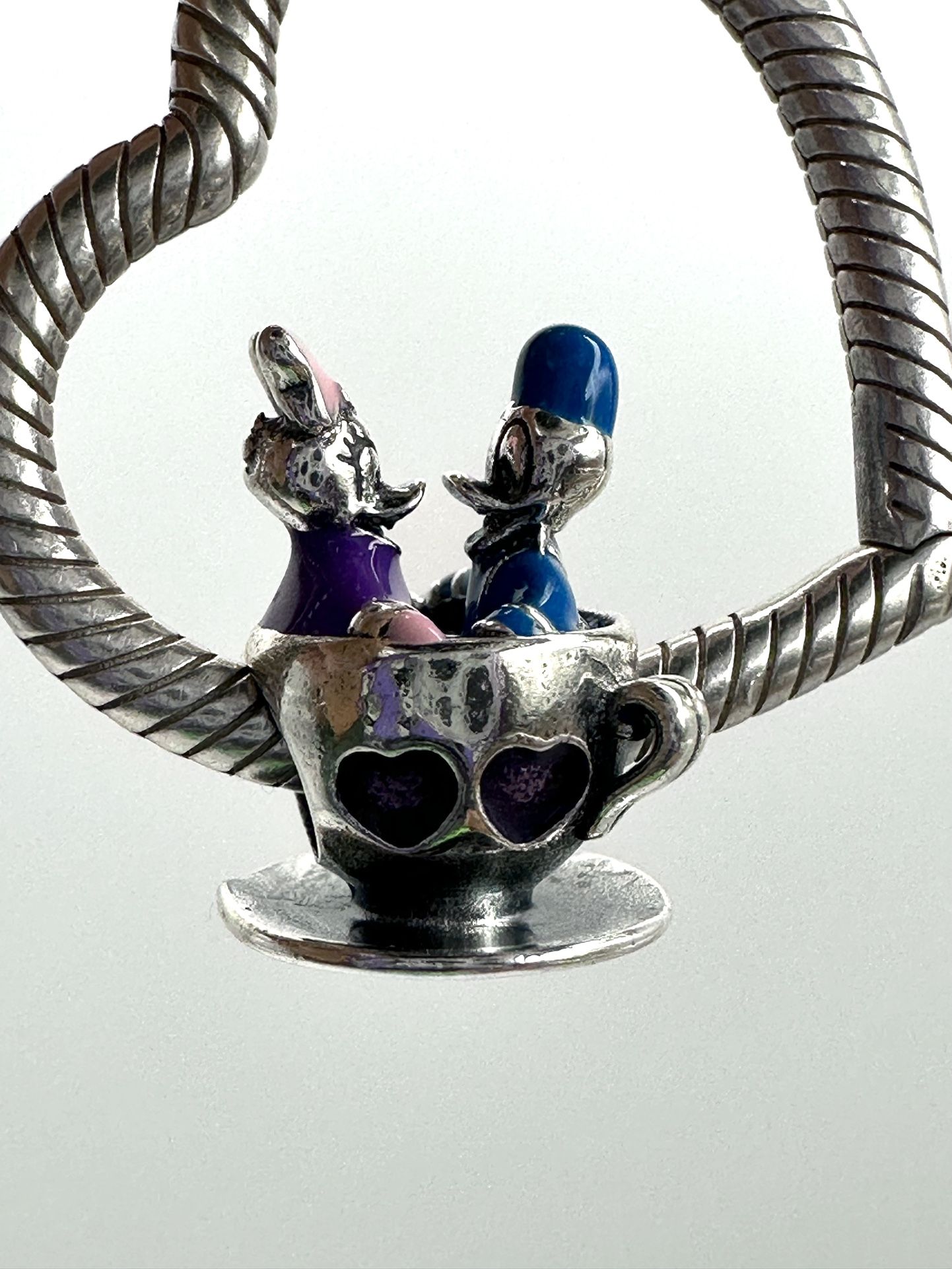 Pandora Disney Parks Daisy and Donald Cup charm