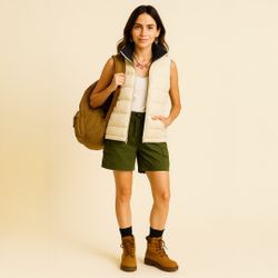 Lands’ End Down Filled Nylon Puffer Vest