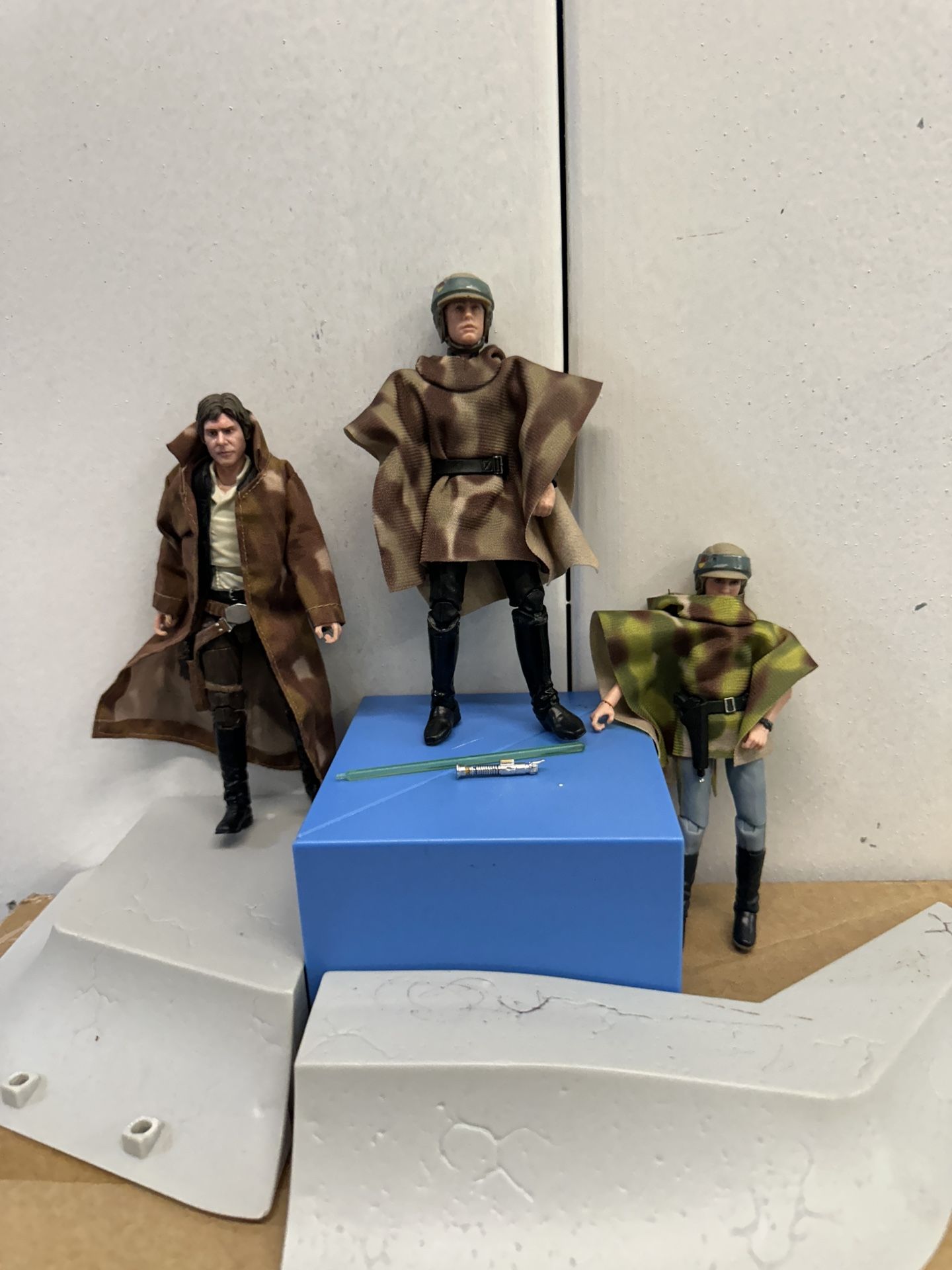 Star Wars The Black Series Custom Lot Endor Luke Skywalker Han Solo Princess Leia 