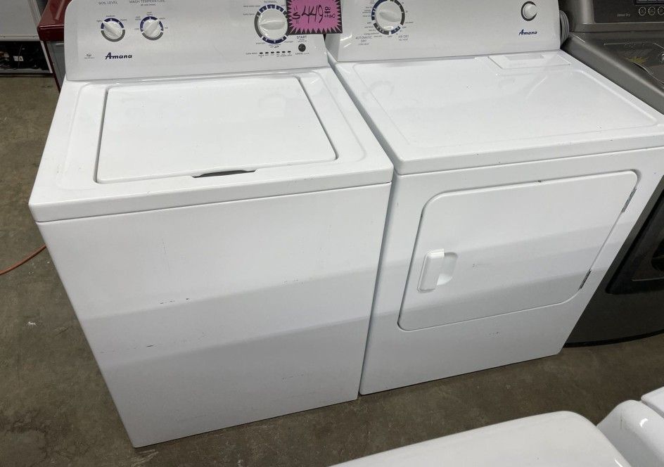 Amana Top Loader Washer And Dryer Set WT9B