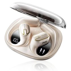 Brand: vnilrgle Open Ear Headphones Earbuds wireless - 5.4 Bluetooth Ear Buds with LED Digital Display IPX7 Waterproof, Wireless Headphones Touch Cont