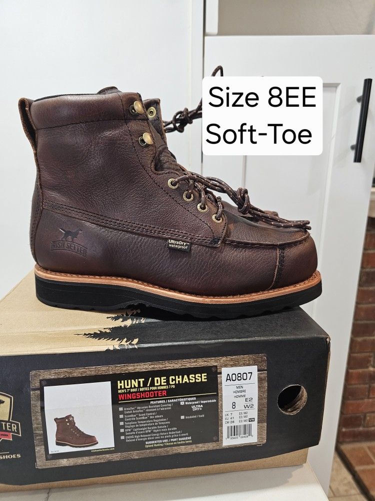 Red Wings Irish Setter Soft Toe Boots Size 8EE