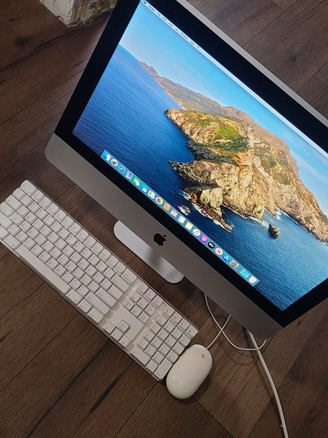 APPLE GRAY iMAC 22" UPGRADED TO 2020 SOFTWARE CATALINA COMPUTER NOT LAPTOP FAST INTEL CORE i3 8GB RA