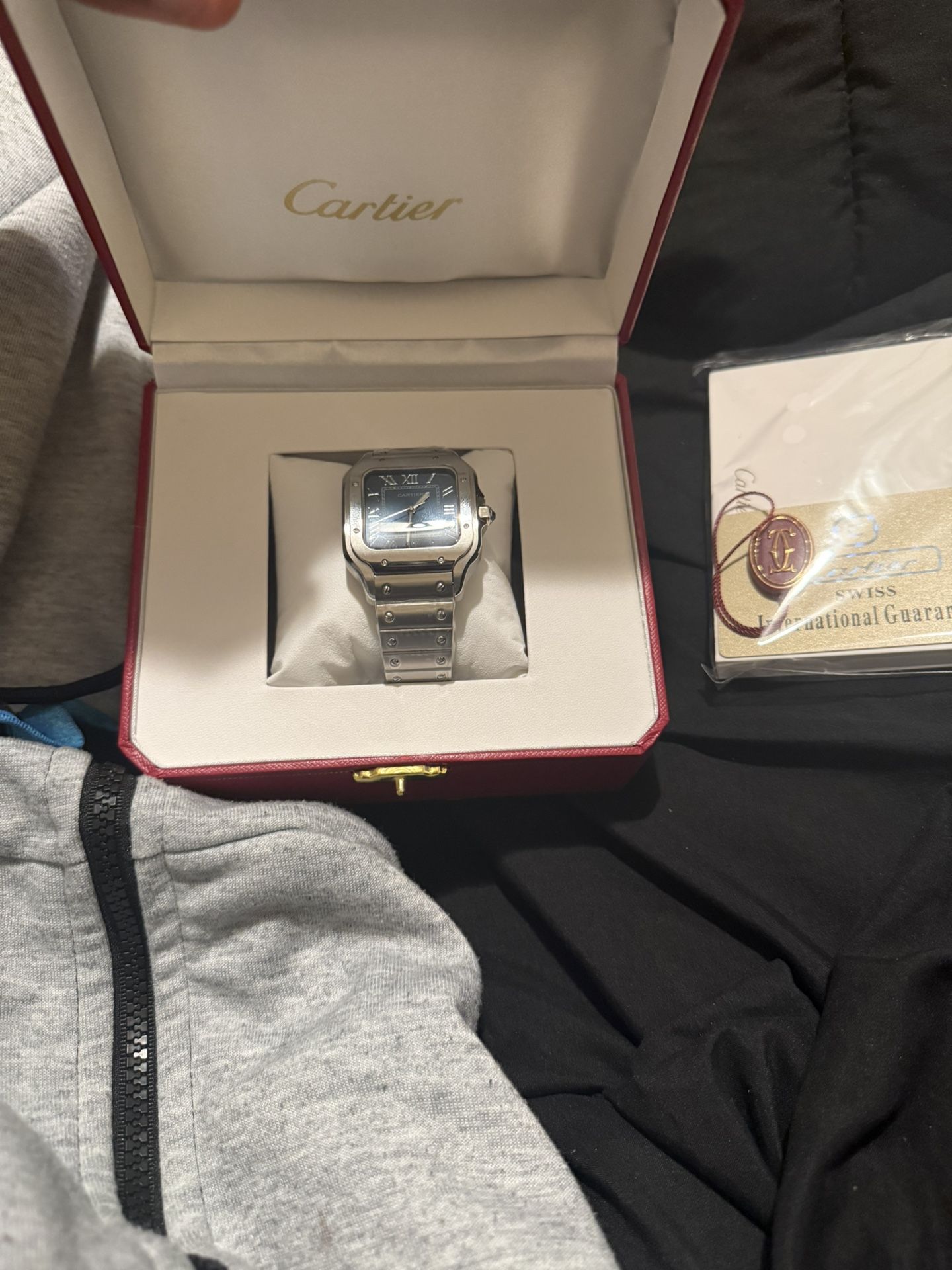 Cartier Watch Blue Face 