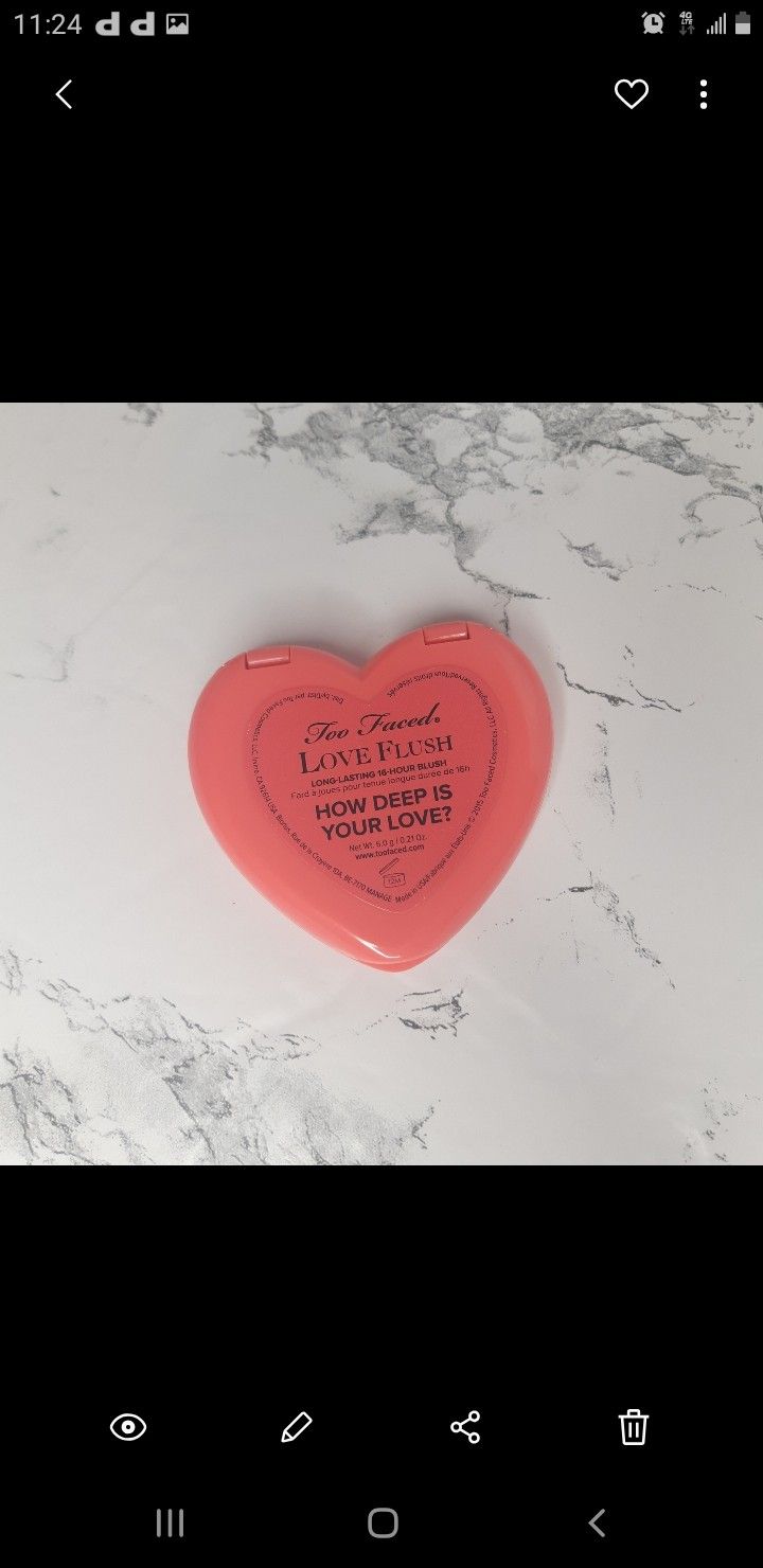 Too faced blush swatched 1x