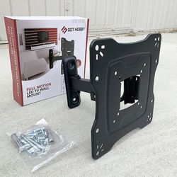 (NEW) $12 Universal TV Wall Mount 17-42 Inches Swivel Tilt Bracket, Max 55 Lbs