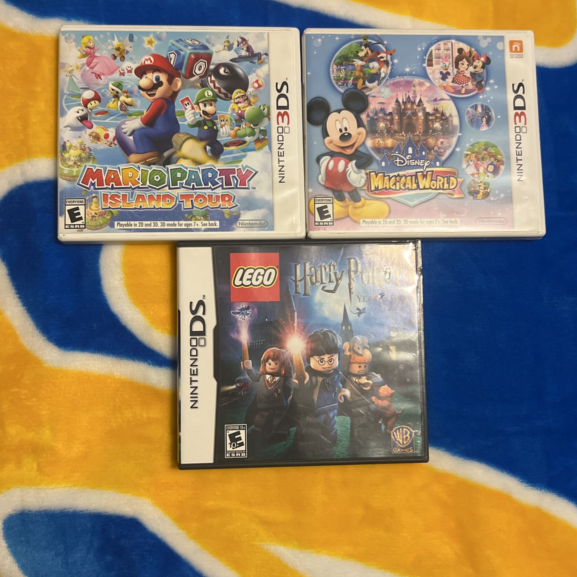 Nintendo 3ds Games Mario Party , Magical World , Harry Potter