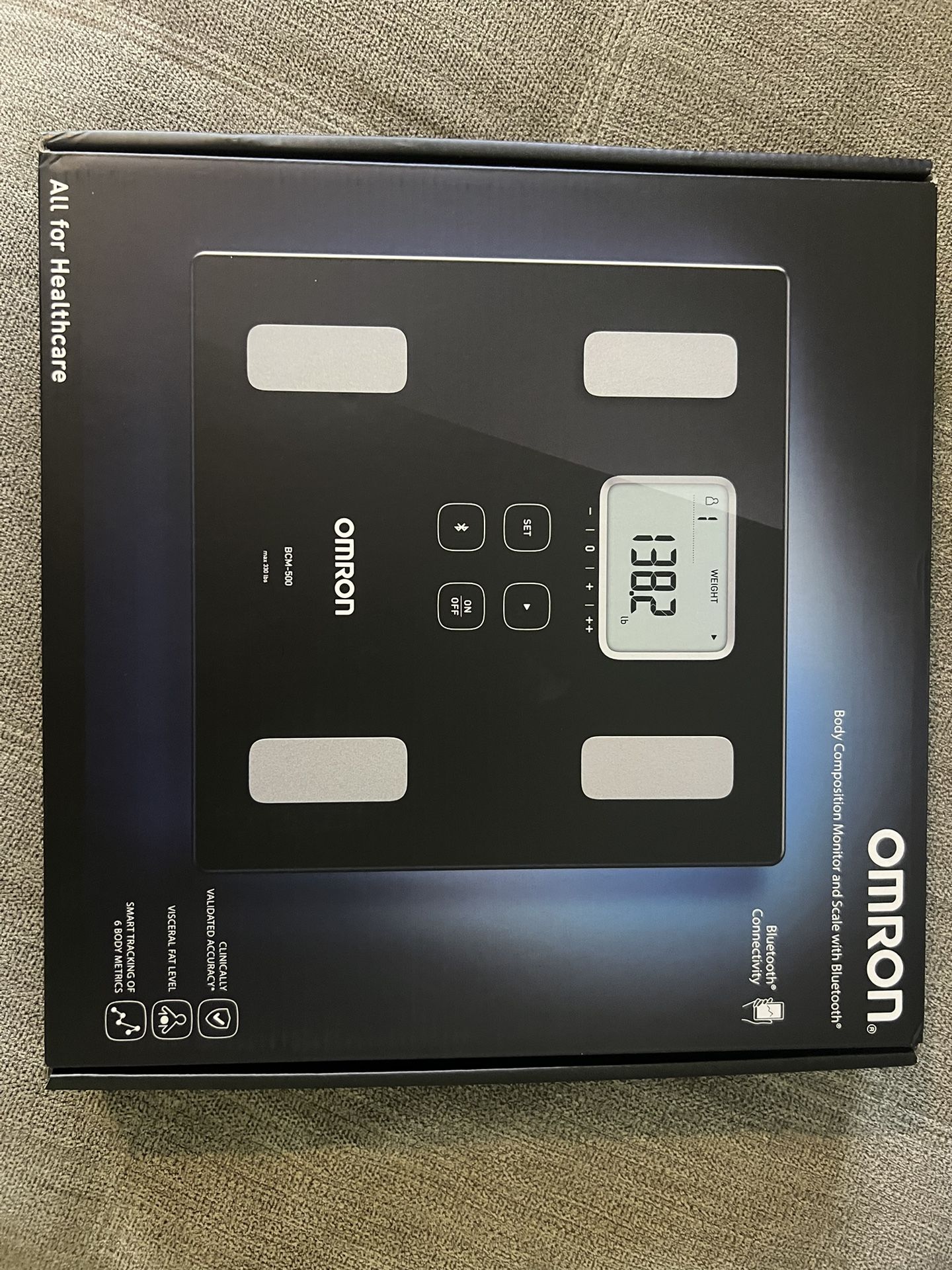 Omron BCM-500 Bluetooth Body Composition Monitor and Scale - Black