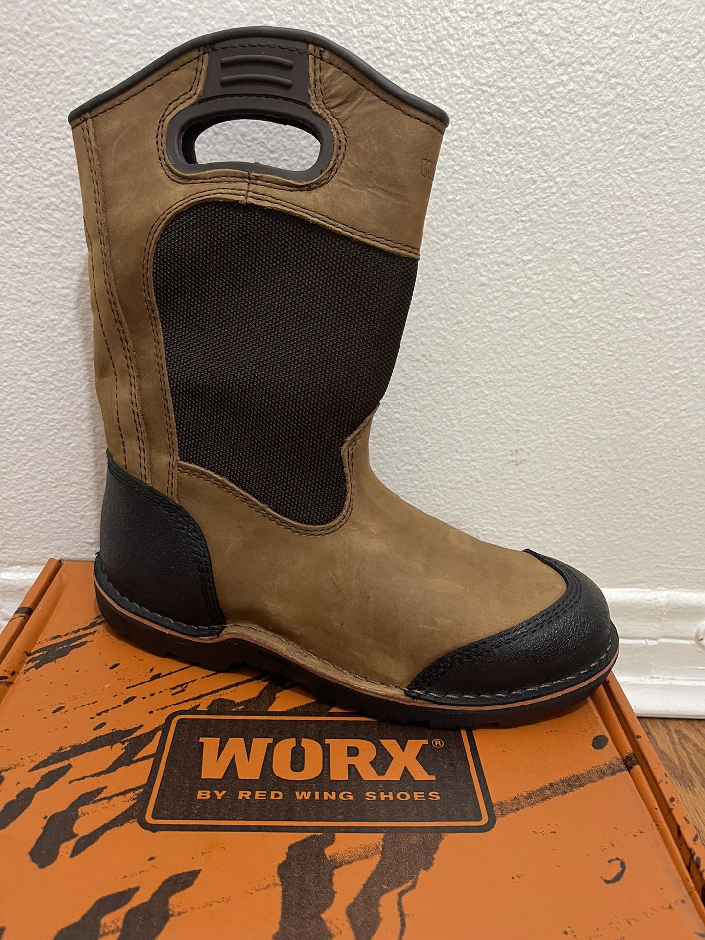 Worx Talus 11” Pull On Steel Toe Work Boots New