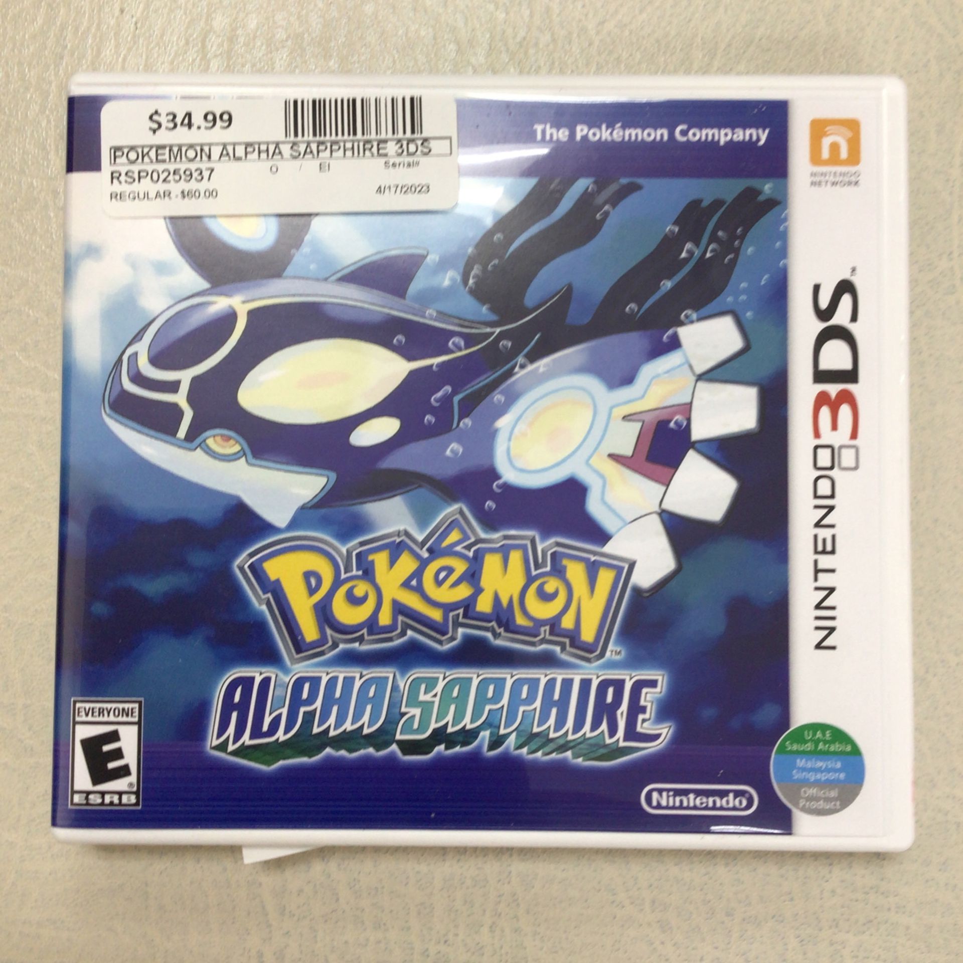 Nintendo Pokémon Alpha Sapphire 3DS(rsp025937)