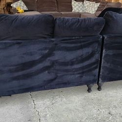 Micro fiber black color sofa sectional Confortable Excellent Condition And Very Clean $445