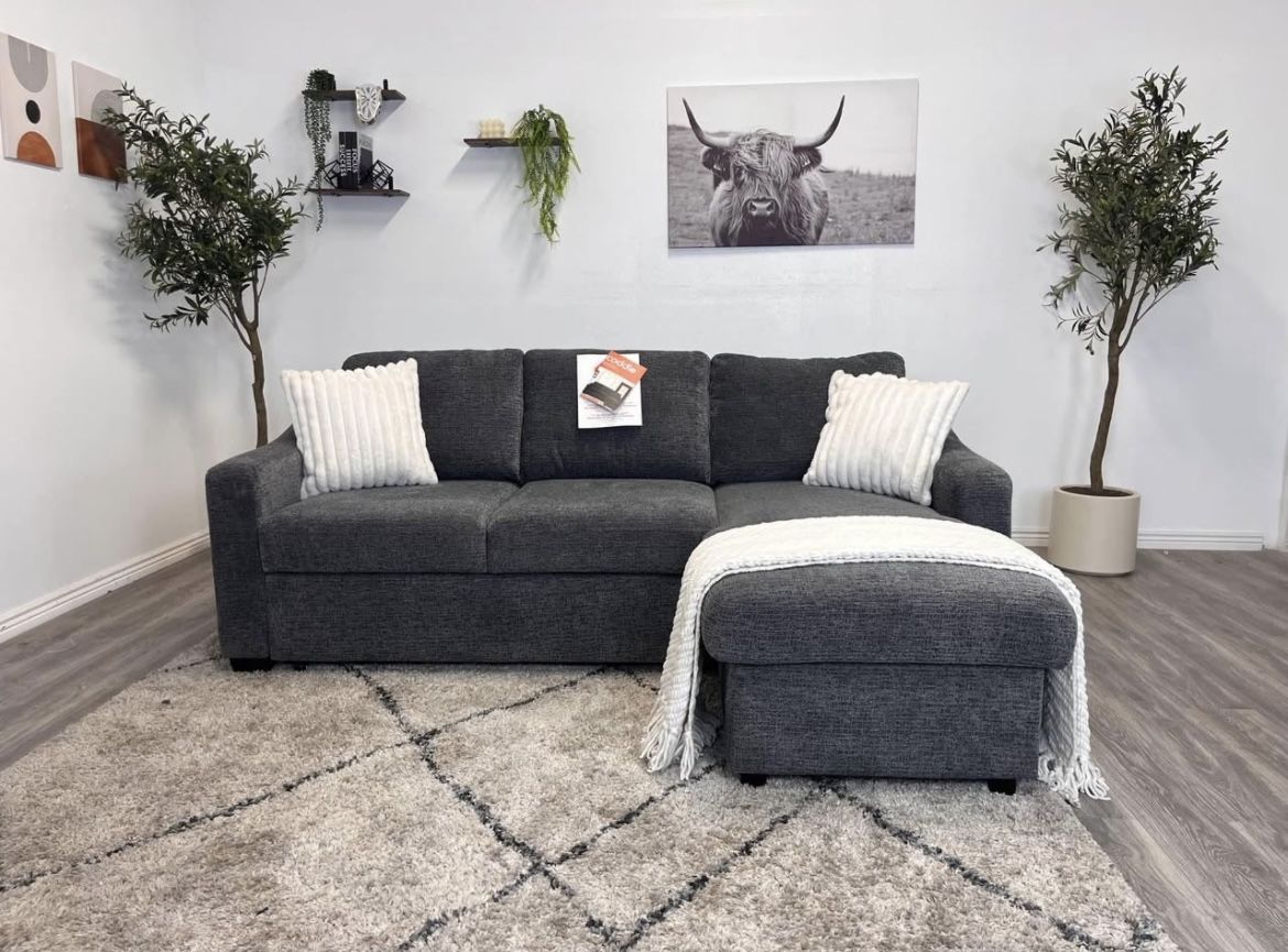 Coddle Aria Fabric Sleeper Sofa with Reversible Chaise *FREE DELIVERY 🚚*