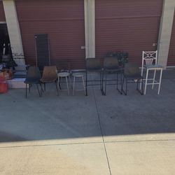 10 + chairs and stools assorted