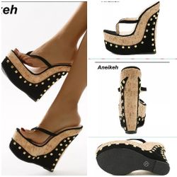 Ladies Shoes
Summer Flock Wedges
Party Fashion Classics Big
Yards Modern Thong Beach
Mules Sandalias PIatform
6.5 US Size