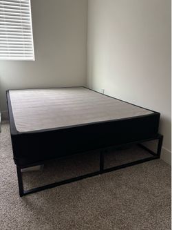 Full Size Metal Bed Frame + Boxspring