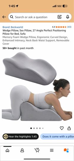 Beckworld Wedge Pillow – Memory Foam Positioning Pillow