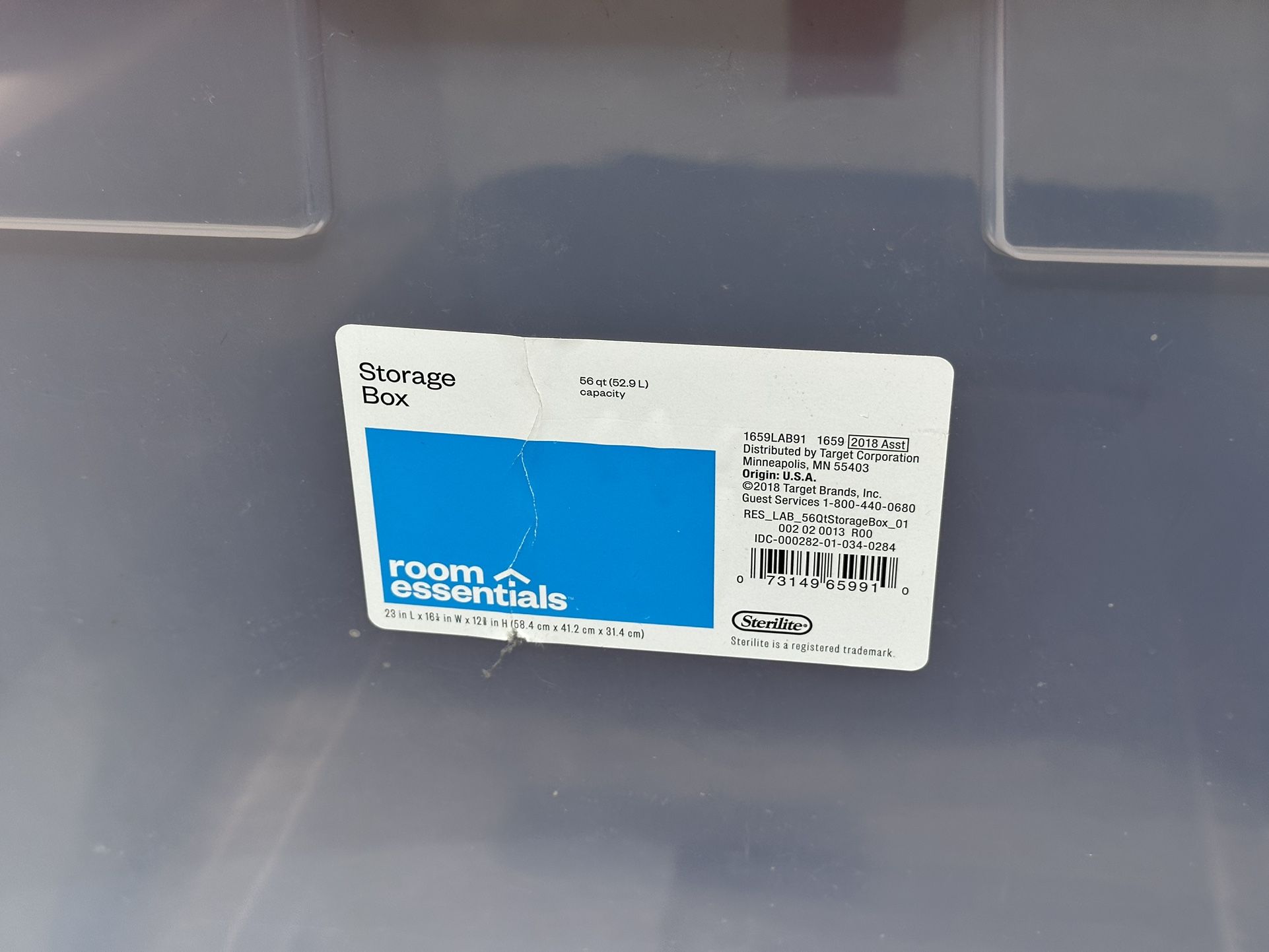 200 Qt/50 Gal/ 189 L Big Storage Box for Sale in Miami, FL - OfferUp