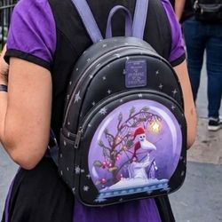 Loungefly Disney Nightmare Before Christmas Jack Skellington Snow Globe Mini Backpack 10x9 VGC