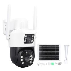 Walfront Solar Security Camera Outdoor CCTV Security Cameras Connected Internet Surveillance Video Networking Security Robots