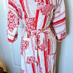 Ikat Printed Cotton kimono Robes, Soft and comfortable Bath robes, Med
Excellent condition, no flaws!