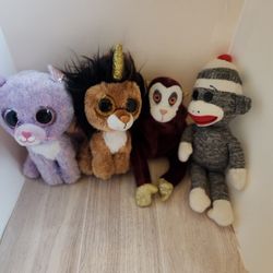 Lot Of 4 Beanie Babies With Out Tags