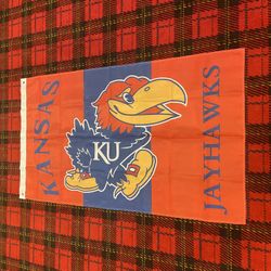 Brand New Kansas Jayhawks Banner Flag 