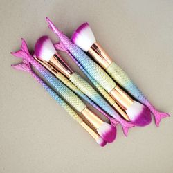 7pcs Mermaid Makeup Bdush Set