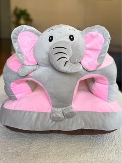 Baby/Toddler Plush Seating Chair Pink Elephant