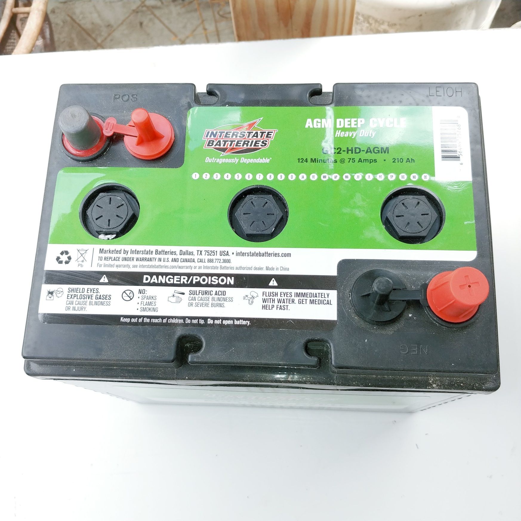 Interstate batteries 6-volts each