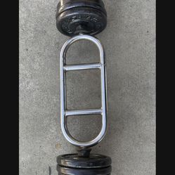 Tricep Bar / Weights.     55 Dollars 