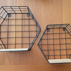 Geometric Floating Shelves, Set of 2